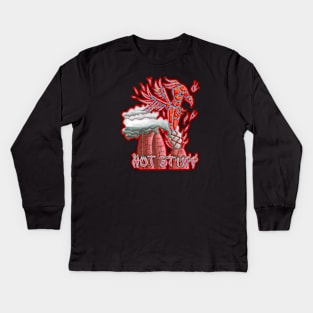 The Phoenix - Hot Stuff Kids Long Sleeve T-Shirt